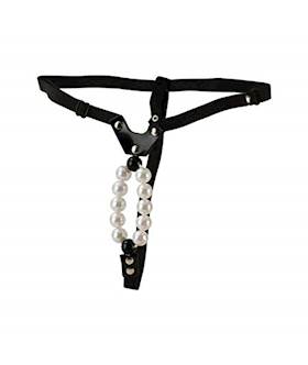 Lover's Thong With Pleasure Pearls