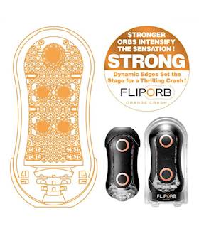 Tenga Flip Orb Strong Orange Crash - Strong Cup