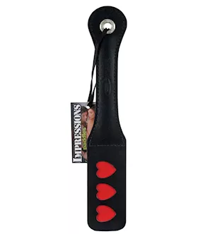 Sportsheets 12quot Leather Heart Impression Paddle