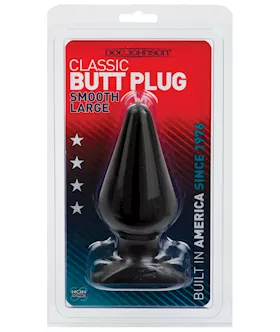Classic Butt Plug  Large Black