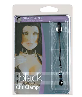 Spartacus Black Beaded Clit Clamps