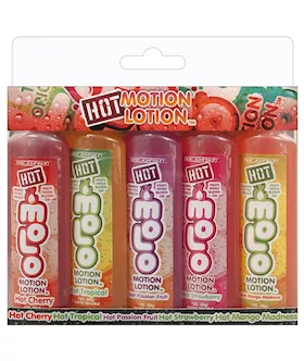 Hot Motion Lotion Kit  1 oz Asst Flavors Pack of 5