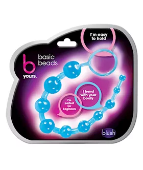 Blush B Yours Basic Anal Beads  Blue