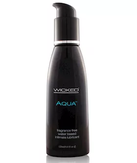 Wicked Sensual Care Aqua Water Based Lubricant 4 oz Fragrance Free