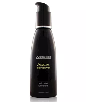 Wicked Sensual Care Hypoallergenic Aqua Sensitive Water Based Lubricant 4 oz Unscented