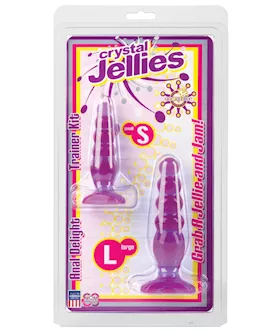 Crystal Jellies Anal Delight Trainer Kit  Purple