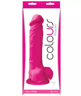 Colours Pleasures 8quot Dildo wSuction Cup  Pink