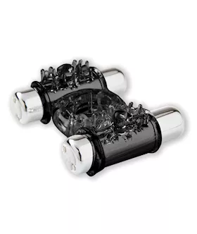 Nu Sensuelle Double Action Cockring 2x7 Function  Black