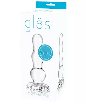 Glas 4quot Butt Plug  Clear