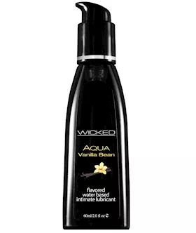 Wicked Sensual Care Aqua Water Based Lubricant 2 oz Vanilla Bean