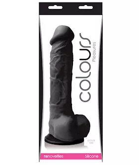 Colours Pleasures 8quot Dildo wSuction Cup  Black