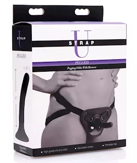Strap U Pegged Pegging Dildo wHarness