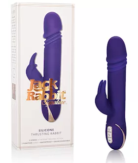 Jack Rabbit Signature Silicone Thrusting Rabbits  Purple