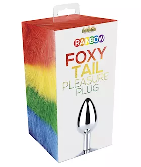 Rainbow Foxy Tail Butt Plug