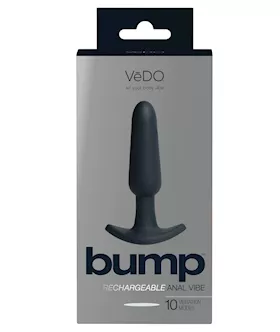 VeDO Bump Rechargeable Anal Vibe  Just Black