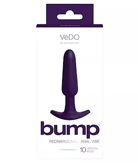 VeDO Bump Rechargeable Anal Vibe  Deep Purple