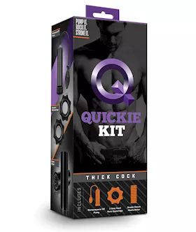 Blush Quickie Kit  Thick Cock Black