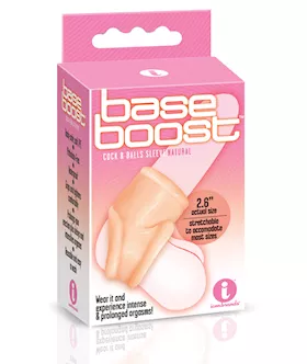 The 9039s Base Boost Cock amp Balls Sleeve  Natural
