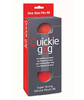 Quickie Bit Gag One Size  Red