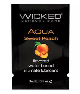 Wicked Sensual Care Water Based Lubricant 1 oz Sweet Peach
