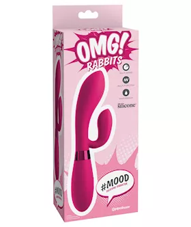 OMG Rabbits Hash Tag Mood  Fuchsia