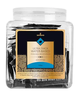 Sensuva Ultra Thick Water Based Tub  Asst Tub of 100