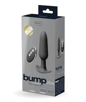 VeDO Bump Plus Rechargeable Remote Control Anal Vibe  Just Black