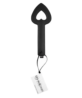 Sex amp Mischief Shadow Heart Paddle  Black