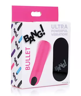 Bang Vibrating Bullet w Remote Control  Pink