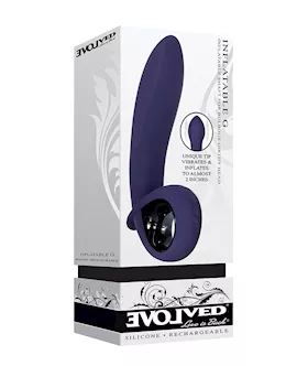 Evolved Inflatable G Rechargeable Vibrator  Purple