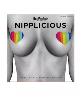 Nipplious Rainbow Nipple Pasties  Pack of 2 Heart amp Lips