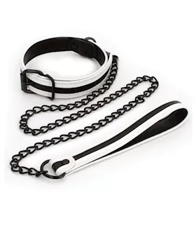 GLO Bondage Collar amp Leash  Glow in the Dark