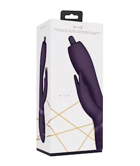 Shots Vive Nilo Pinpoint Rotating GSpot Rabbit  Purple