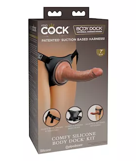 King Cock Elite Comfy Silicone Body Dock Kit