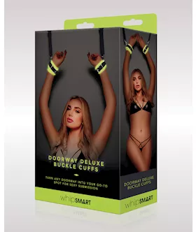 WhipSmart Glow in the Dark Deluxe Buckle Cuffs  Green