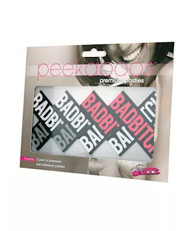 Peekaboos Bad Bitch Pasties  2 Pairs