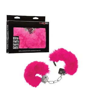 Ultra Fluffy Furry Cuffs  Pink