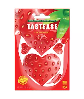 Pastease Tastease Edible Pasties amp Pecker Wraps  Strawberry OS