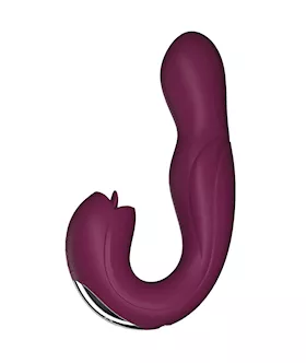 Joi Pro Rotating Head GSpot Vibrator amp Clit Licker wRemote  Purple