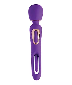 Riley Vibrating Massage Wand amp GSpot Tapping Stimulator  Purple