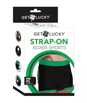 Get Lucky Strap On Boxers  ML BlackGreen