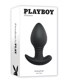Playboy Pleasure Plug amp Play Butt Plug  Navy