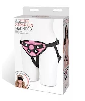 Lux Fetish Strap On Harness  Pink