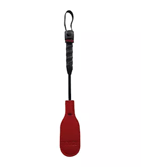 Rouge Mini Leather Oval Paddle  Red