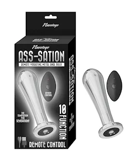 Asssation Remote Vibrating Metal Anal Bulb  Silver