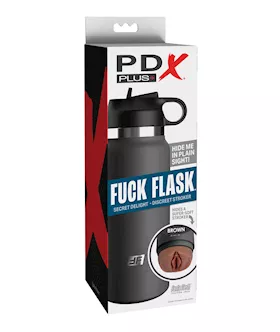 PDX Plus Fuck Flask Secret Delight Stroker  BrownGrey