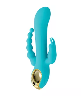Natalie039s Toy Box Mighty Magic Clit GSpot amp Anal Vibrator  Aqua