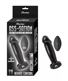 Asssation Remote Vibrating Metal Anal Ecstasy  Black