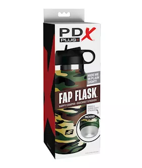 PDX Plus Fap Flask Happy Camper Stroker  FrostedCamo
