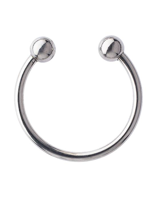 Kink Range Double Ball Open Stainless Steel Penis Head Ring